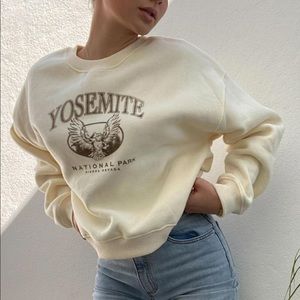Yosemite oversized crew neck sweatshirt